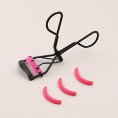 Professional Eyelash Curler with Brush and 3 Silicone Pads