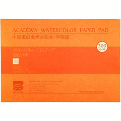 Watercolor Pad 10X7 20 Sheets 140lb 100% Cotton Smooth Surface Acid Paper