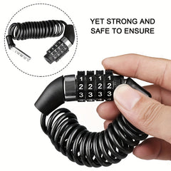 Portable Mini Bike Helmet Lock Extend Up 1.5m