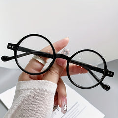 Round Clear Lens Glasses For Women Men UV400
