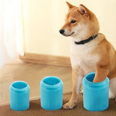 Pet Washing Cup Soft Silicone Foot Cleaning Cup Portable Brush