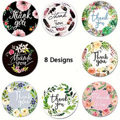 500 Flower Stickers for Gift Wrapping, Party, Wedding, Birthday, etc.