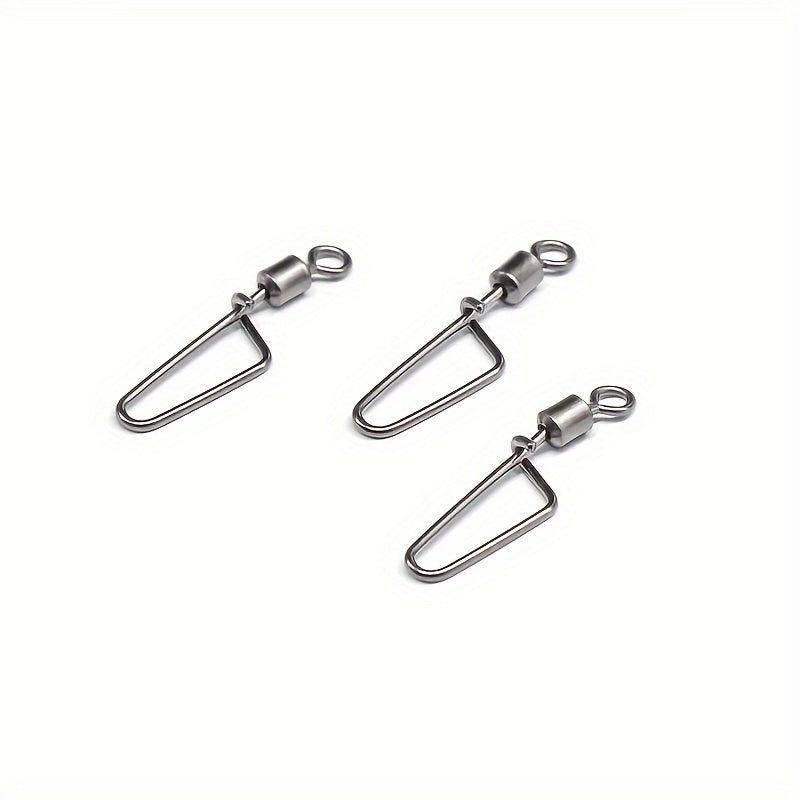 100pcs Fishing Swivels Arc Pin Line Connector Fishing Supplies