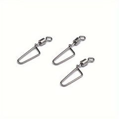 100pcs Fishing Swivels Arc Pin Line Connector Fishing Supplies
