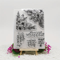 Cartoon Flower DIY Clear Stamp
