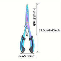Stainless Steel Fishing Pliers Multifunctional Hook Remover Line Cutter