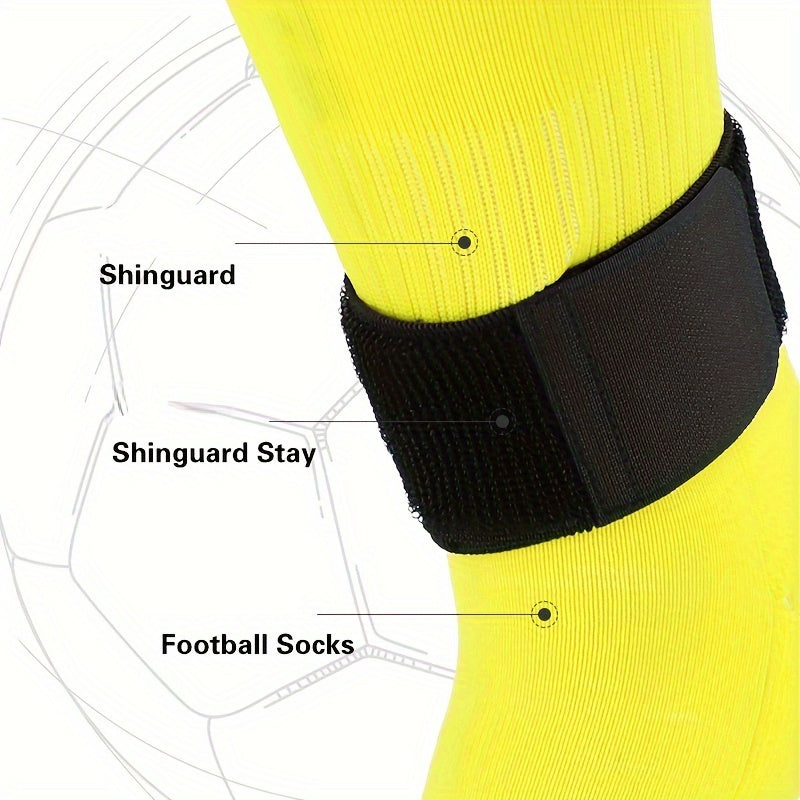 Adjustable Soccer Shin Guard Bandage Tape Fastener Elastic Anti-crash Sports Ban