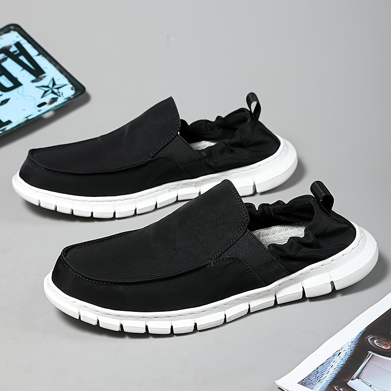 Men's Canvas Slip On Walking Shoes Lightweight Sneakers
