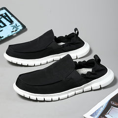 Men's Canvas Slip On Walking Shoes Lightweight Sneakers