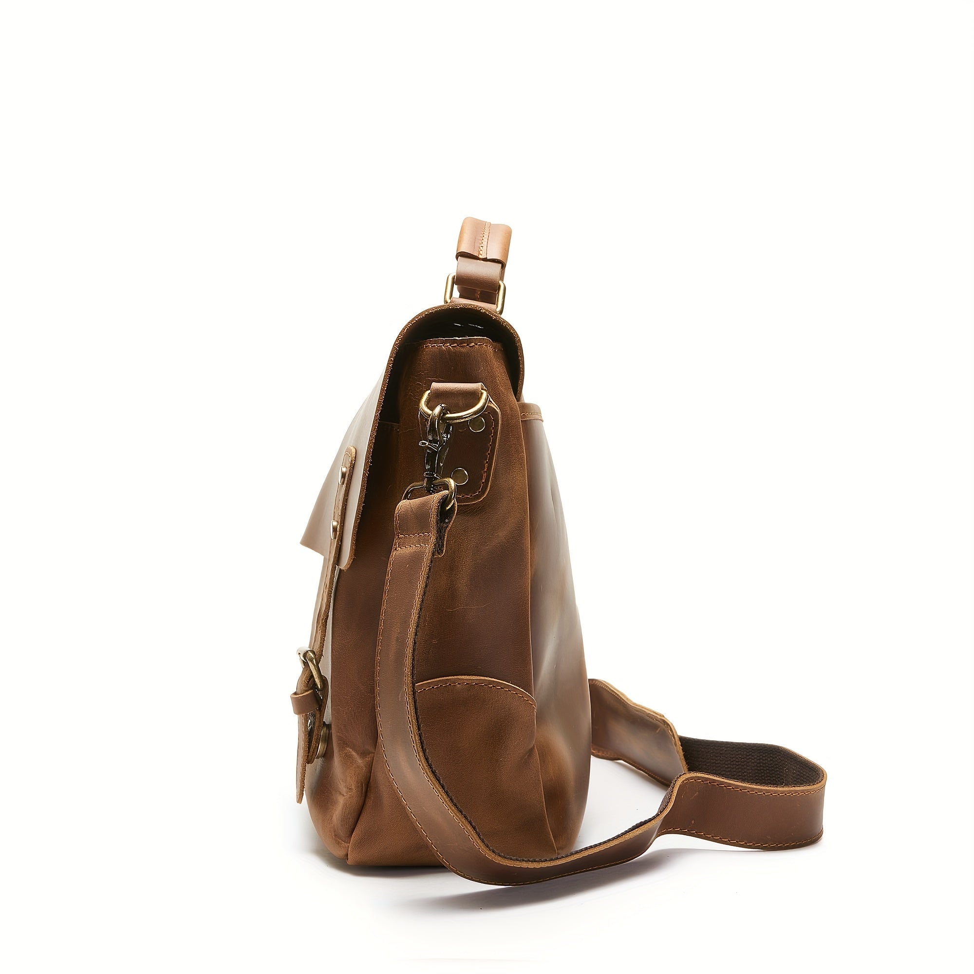 Men's Vintage Large Capacity Briefcase Travel Crossbody Bag