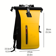 Waterproof Sports Backpack Geometric PVC Material Ideal for Swimming