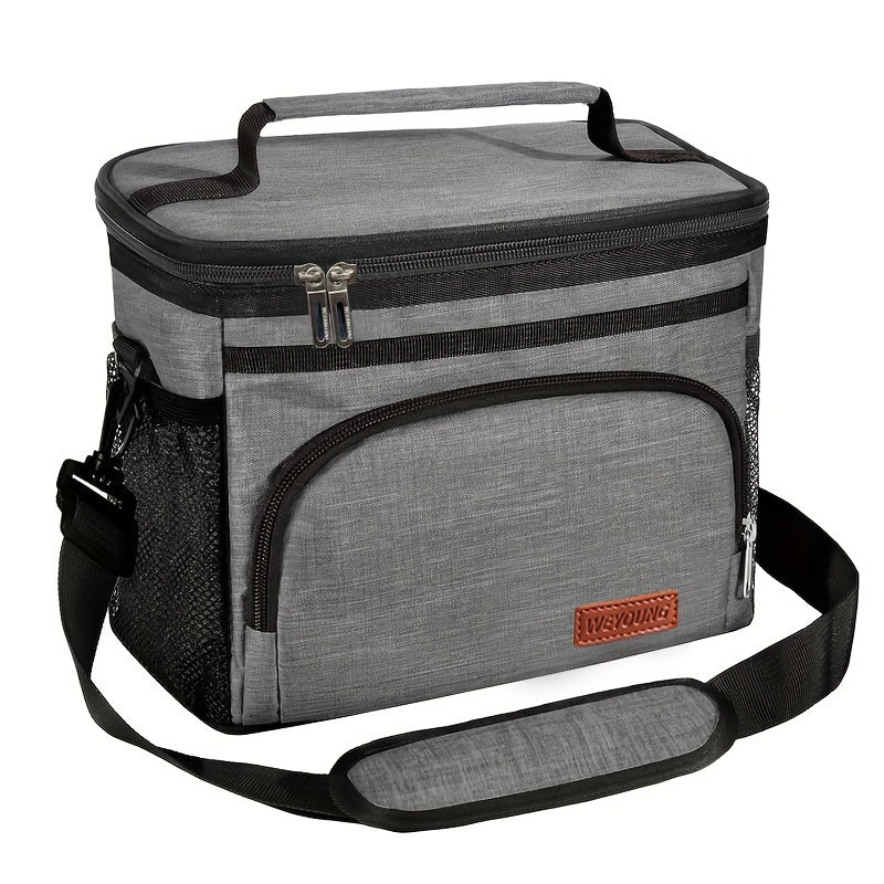Insulated Lunch Bag Leakproof Cooler Tote Bag Adjustable Shoulder Strap