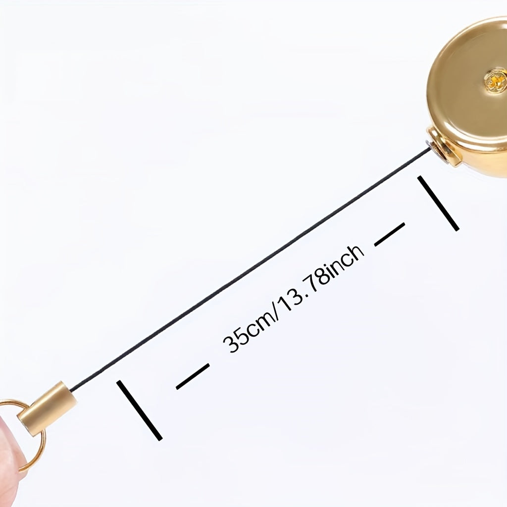 Retractable Keychain Zinc Alloy Telescopic Holder