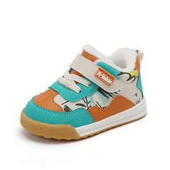 Warm Fleece Baby Boys Sneakers Lightweight Non Slip Shoes for Outdoor Walking