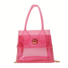 Kids PVC Jelly Chain Crossbody Bag Travel Handbag
