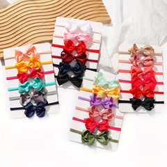 6pcs Baby Girls Bow Hairbands Soft & Stylish Hair Accessories