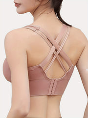 Criss Cross Back Sports Bra Fitness Workout Bra Women's Lingerie