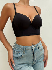 Solid T Shirt Bra Comfy & Breathable Push Up Bra Women's Lingerie