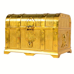 Retro Treasure Box With Lock for Party Favors Pirate Props