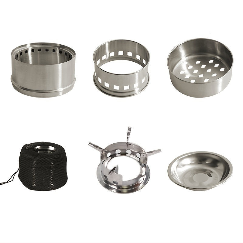 Portable Folding Wood Stove for Camping Stainless Steel Burner