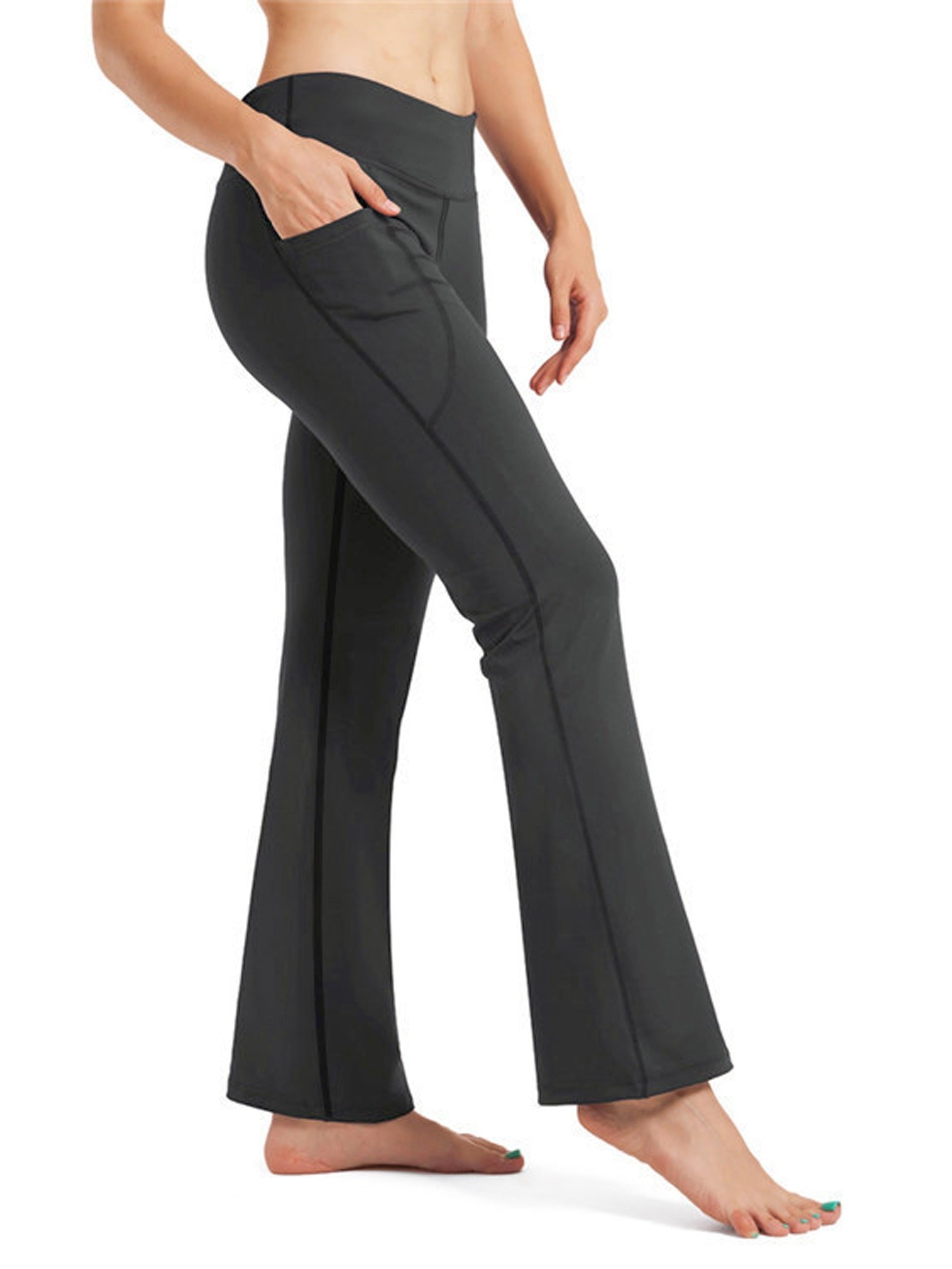 Women's Yoga Bootcut Leggings High Waist Flare Pants with Pockets