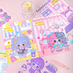 Foam Puff Doll DIY Dressing Show Stickers - DIY Decoration Stickers