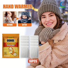 Self-Heating Hand Warmer Sticker for Outdoor Use