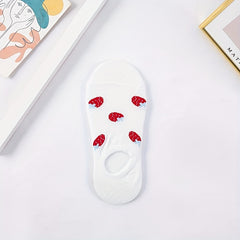 5 Pairs Floral Print Socks & Low Cut Ankle Socks Women's Stockings