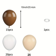 61pcs Brown Nude Latex Balloon Set for Wedding Birthday Anniversary Graduation