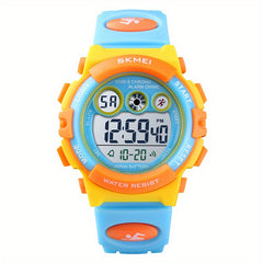 Kids Digital Sports Watch Waterproof Wristwatch with LED Night Light