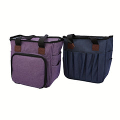 Knitting Bag Crochet Storage Tote Bag Leaves Multifunctional Wool Storage Bag