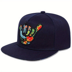 Finger Fist Embroidery Baseball Cap Hip Hop Sports Hat
