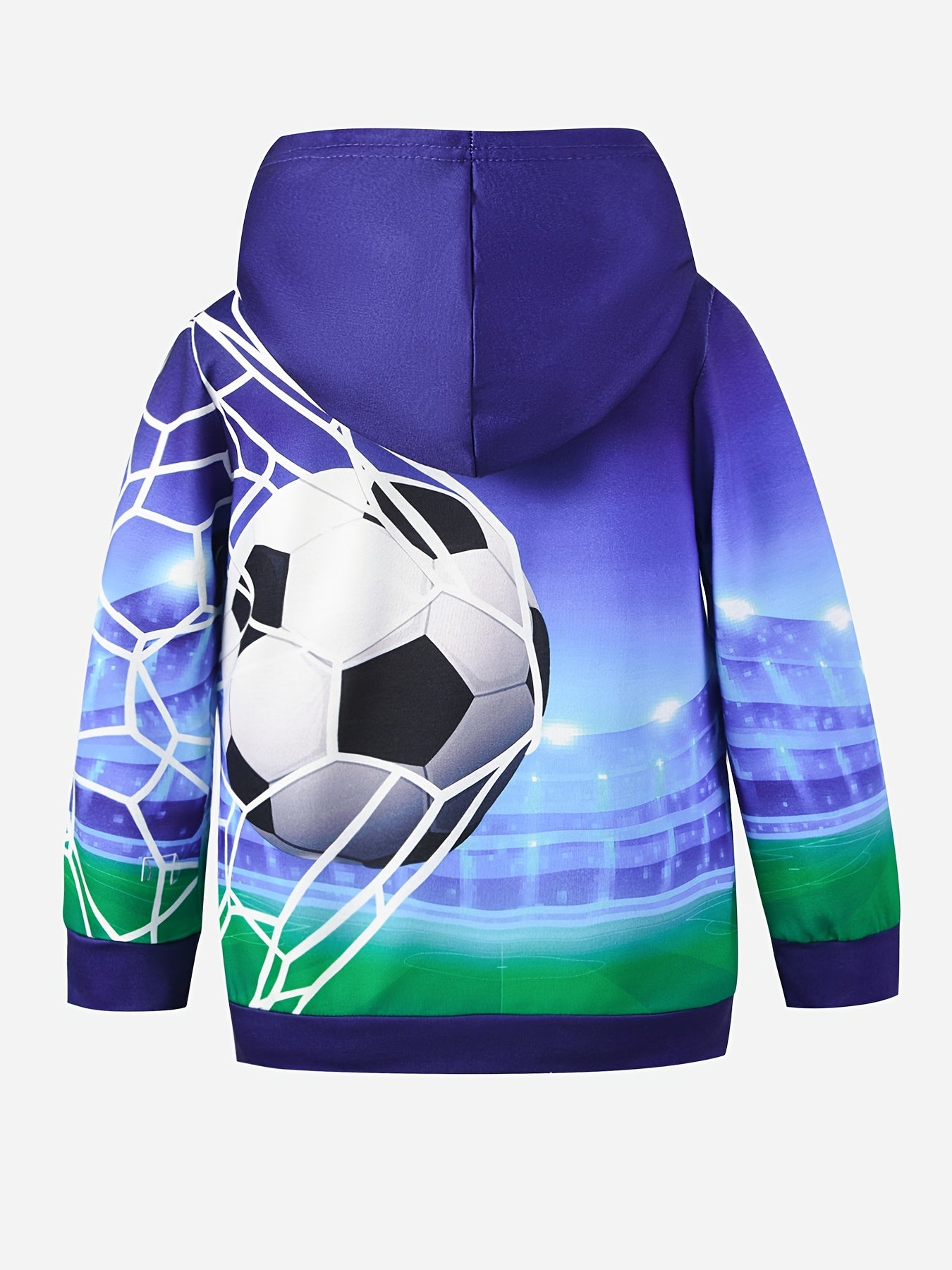 Football 3D Print Boys Hooded Sweatshirt for Spring Fall