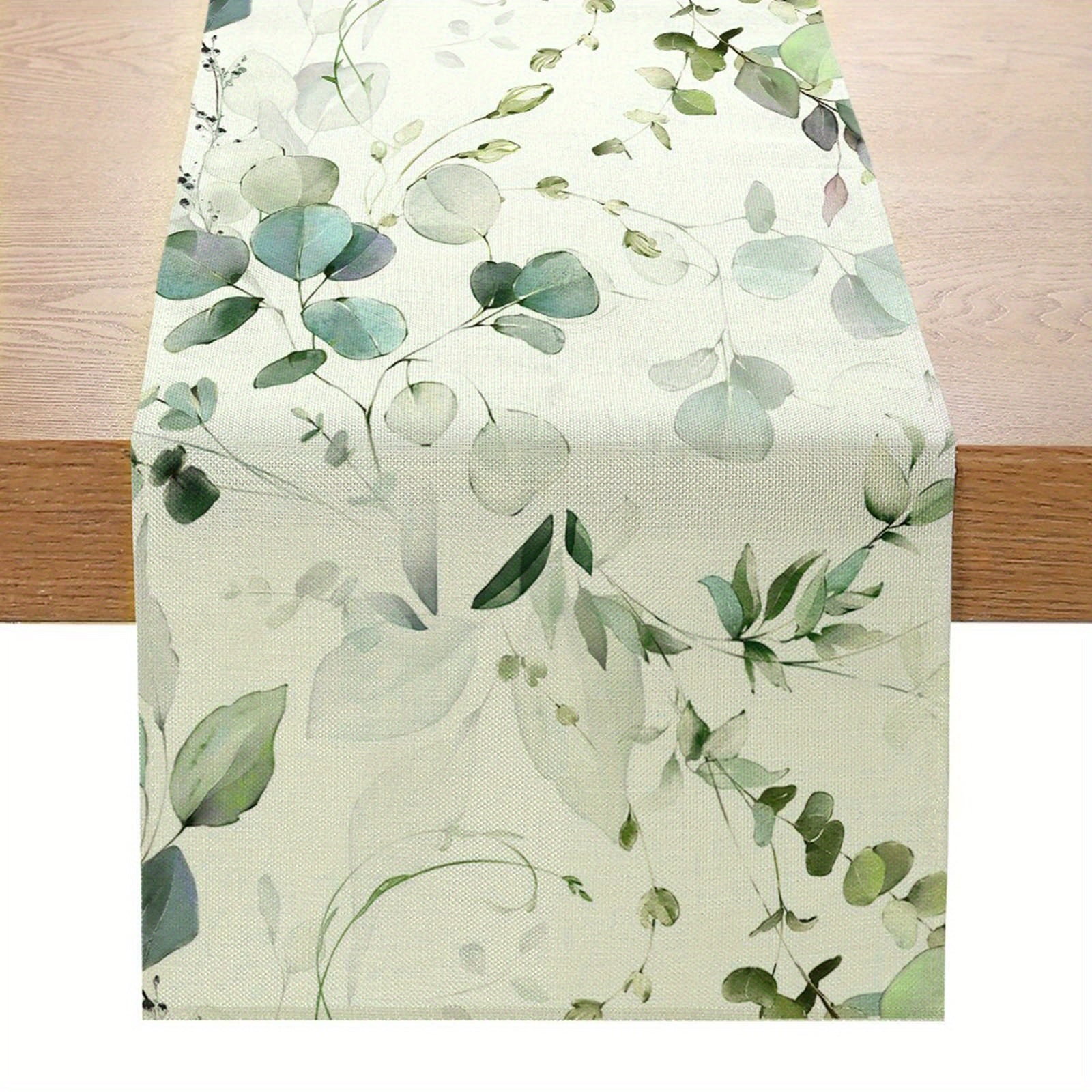 Green Eucalyptus Table Runner 182cm Long for Home Party Decor