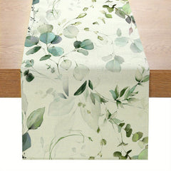 Green Eucalyptus Table Runner 182cm Long for Home Party Decor