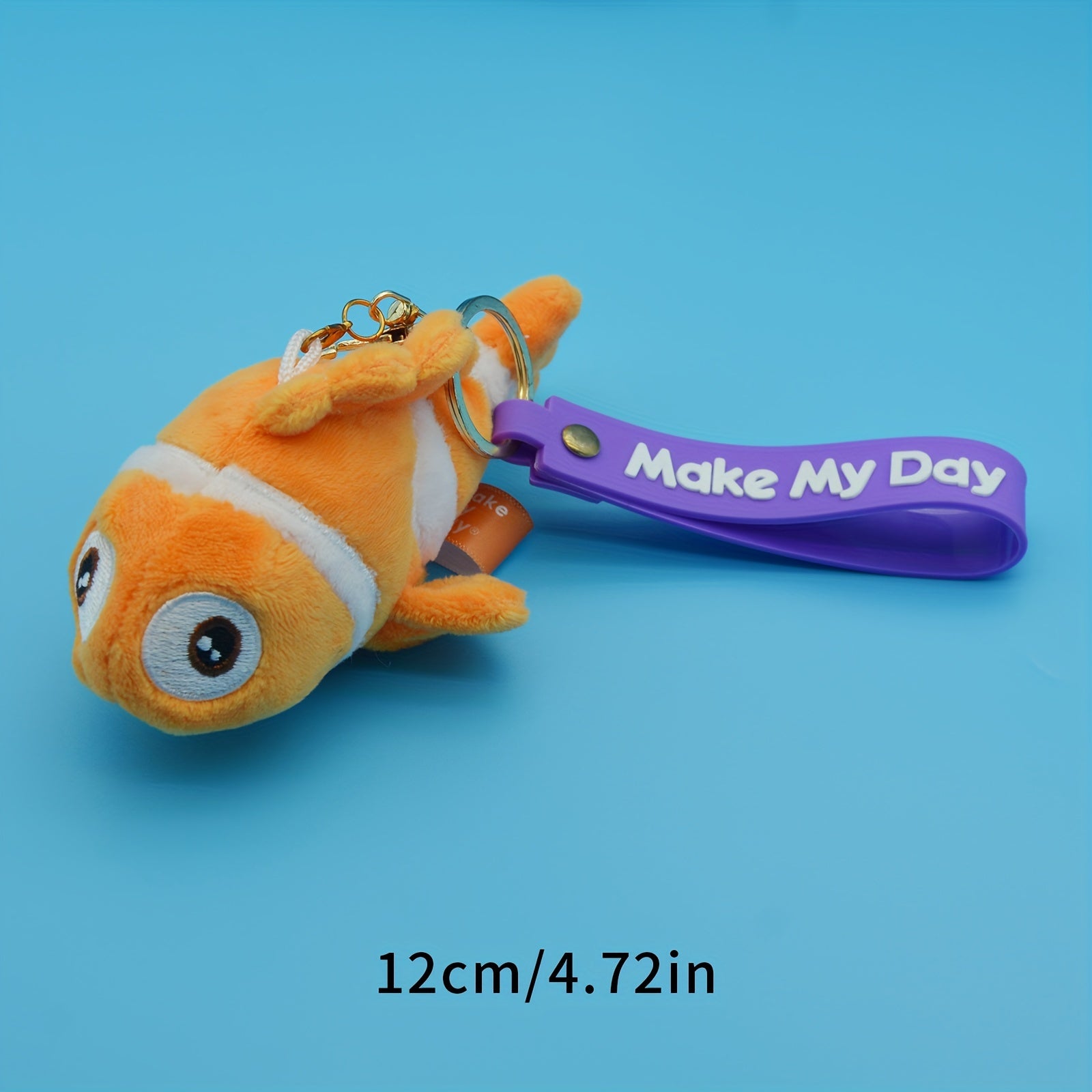 Ocean Series Plush Toy Clown Fish 4 inch 8 inch Fine Velvet Small Pendant