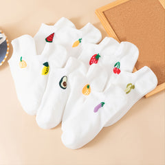 10 Pairs Fruit Ankle Socks Set For Women