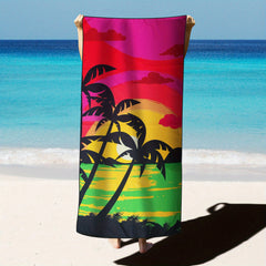 Microfiber Beach Towel Quick Drying 27.5 x 55 Water Absorbent Soft Towel
