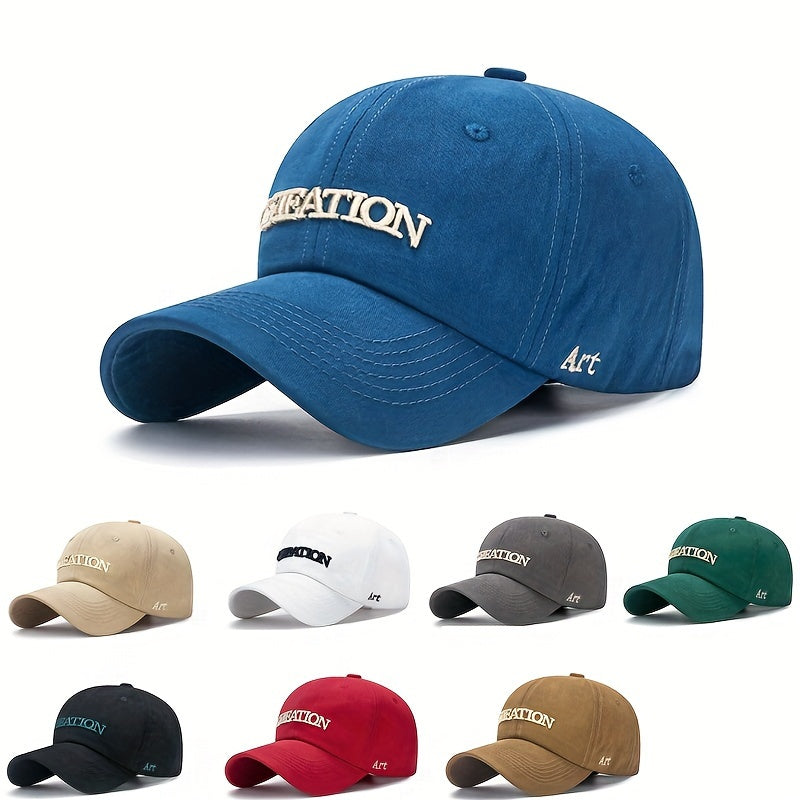 Embroidery Baseball Cap Soft Cotton Sunscreen Hat Dad Hat