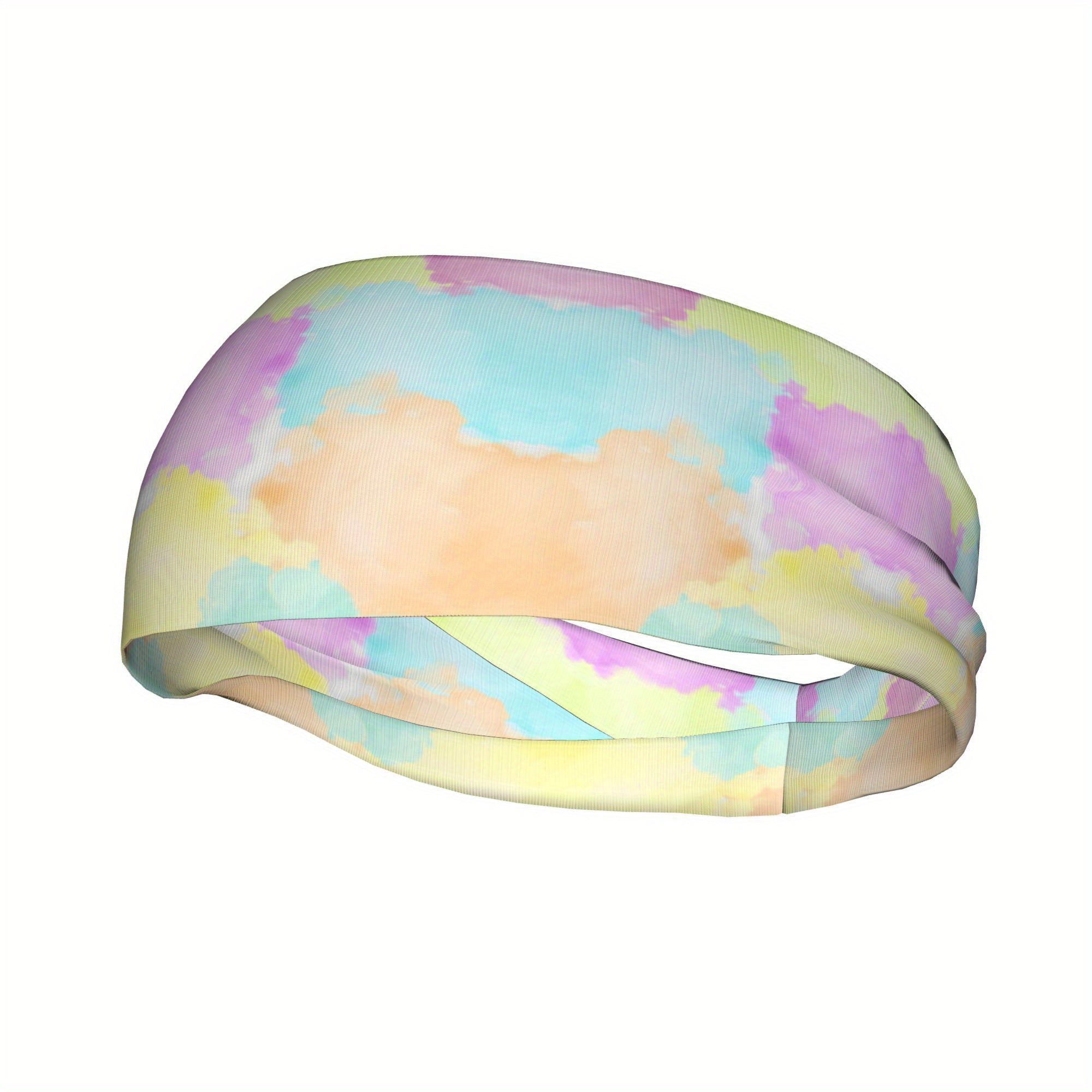 Rainbow Colorful Headband for Sport & Casual Outfits