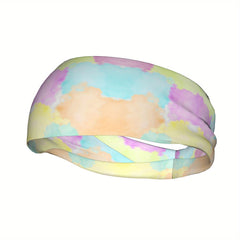 Rainbow Colorful Headband for Sport & Casual Outfits