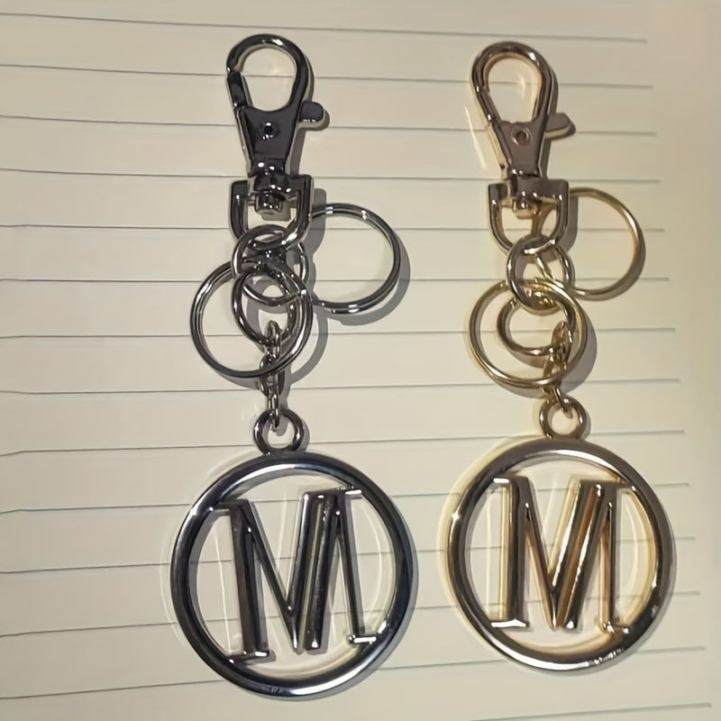 Creative Hollow Round Keychain Pendant Backpack Ornament