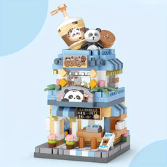 Mini Street View Micro Building Blocks DIY Model Construction Toys
