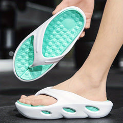 Men's Thick Sole Thong Sandals Non Slip Flip flops Shoes