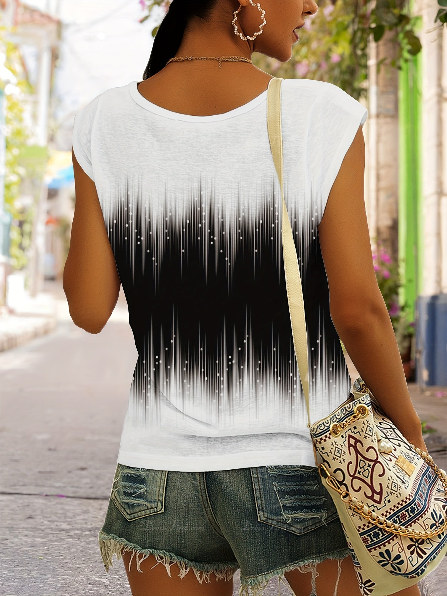 Casual Sleeveless Tank Top V Neck Summer Wear