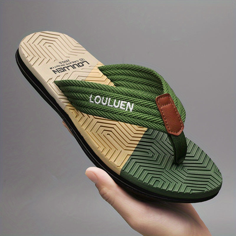 Men's Arch Support Flip Flops Lightweight Beach Sandals