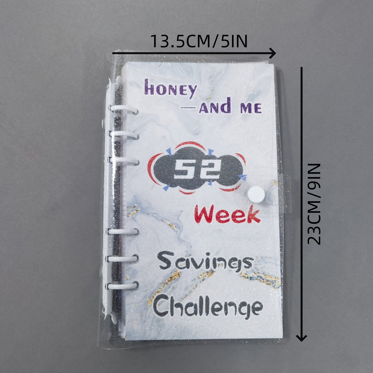 52 Weeks Couple Challenge Savings Handbook Cash Envelope Binder Book