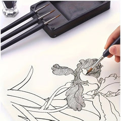 11pcs Weasel Hair Detail Brush Set for Acrylic Painting Watercolor Nail Art