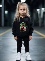 OERYUI Girls Hoodies Jogger Pants Set For Sports Spring Fall Christmas Gift Boys
