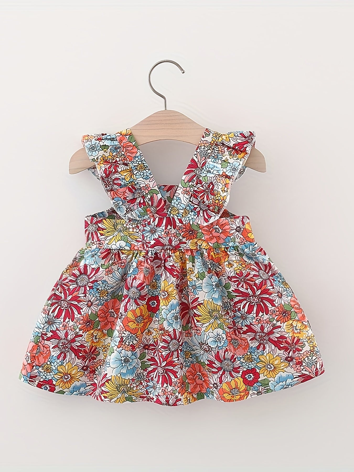 Baby Girl's Floral Cami Dress & Bag Toddler's Casual Outfit